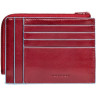 Чехол для карт PIQUADRO Blue Square PU1243B2R/R (красный)