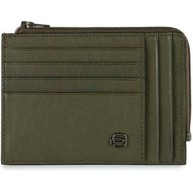 Чехол для карт PIQUADRO BLUE SQUARE PU1243B3R/VE, зелёный