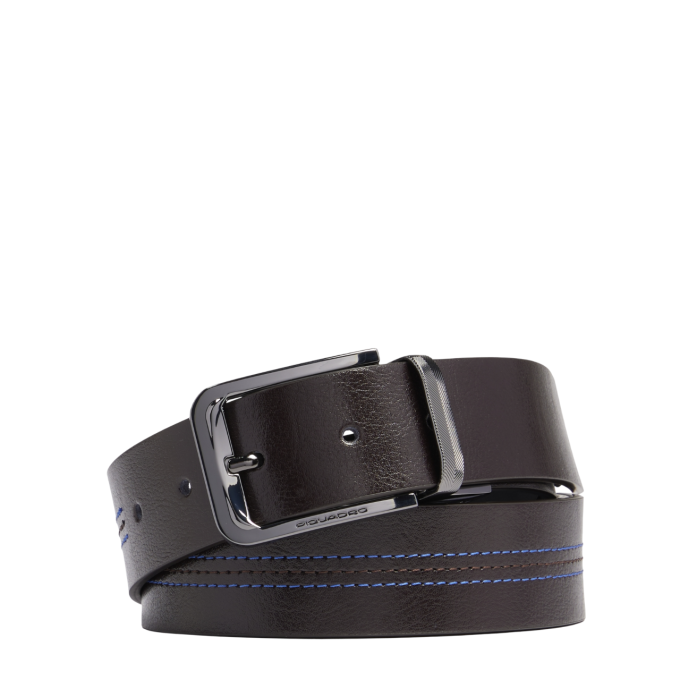 Ремень мужской PIQUADRO BLUE SQUARE CU6742B2/MON 125х3,5см коричневый/черный
