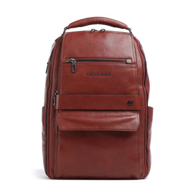 Рюкзак мужской PIQUADRO SOLM CA7022S141/CU табачный кожа